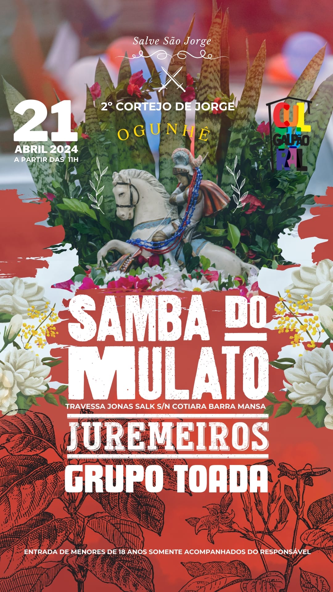 Garanta seu ingresso: Samba do Mulato e Cortejo de Jorge - Última Chance antes da Virada de Lote!